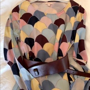 Pink Chicken long patterned dress